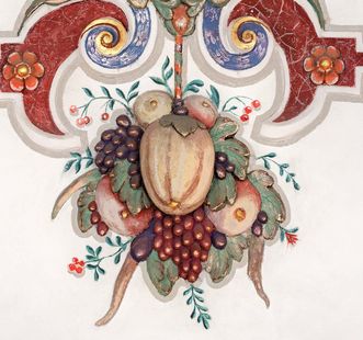 Exotisches Obst, Details aus den Reliefs des Ritersaals