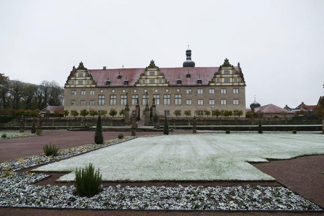 Rabatte im Weikersheimer Schlossgarten am 11. November 2016