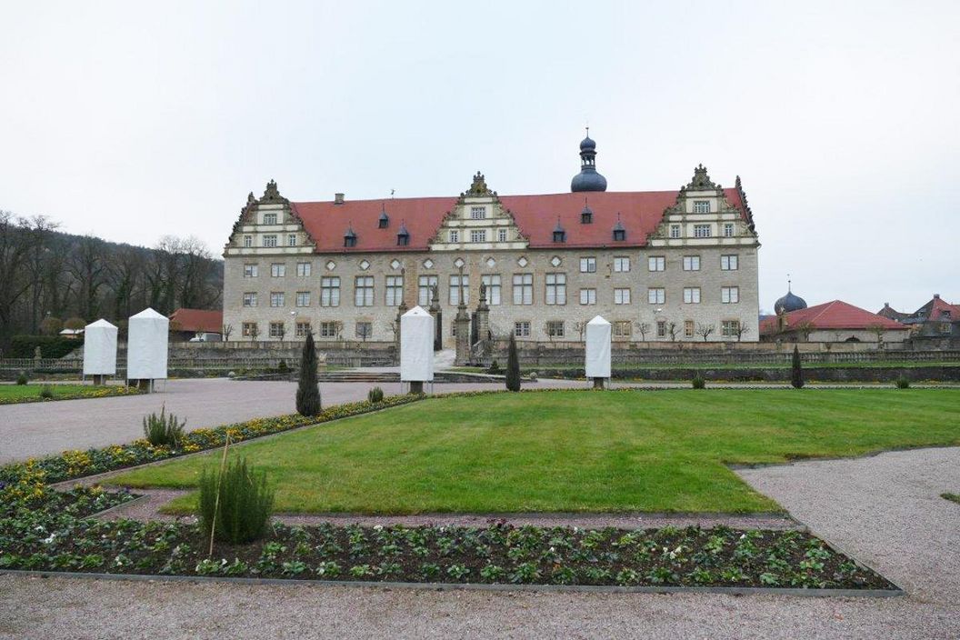 Rabatte im Weikersheimer Schlossgarten am 2. Dezember 2016