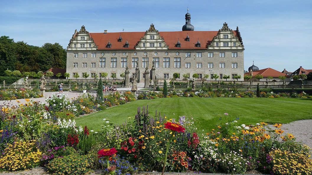 Rabatte im Weikersheimer Schlossgarten am 12. August 2016