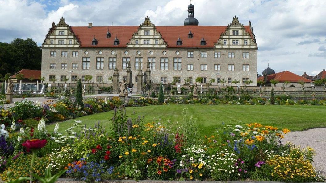 Rabatte im Weikersheimer Schlossgarten am 29. Juli 2016