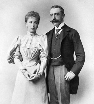 Prinzessin Alexandra von Sachsen-Coburg Gotha und Prinz Ernst II.