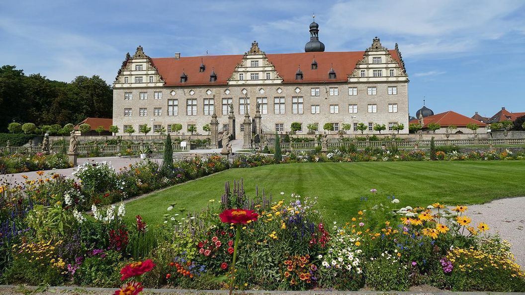 Rabatte im Weikersheimer Schlossgarten am 19. August 2016