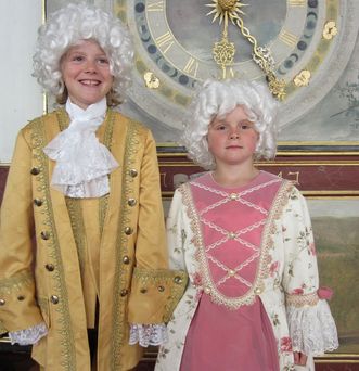 Kinder verkleidet, Schloss Weikersheim
