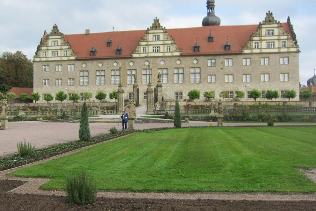Rabatte im Weikersheimer Schlossgarten am 14. Oktober 2016