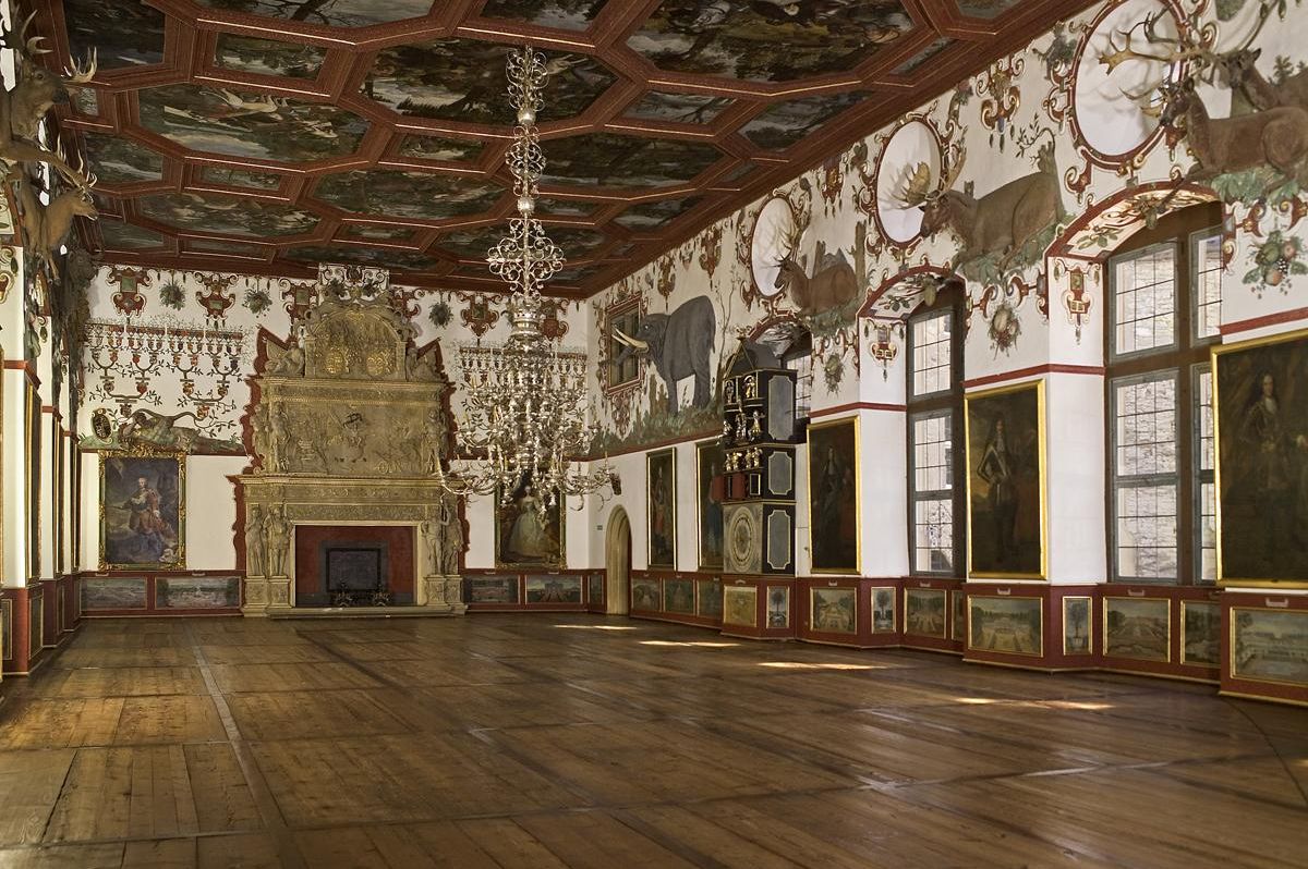 Schloss Weikersheim, Innenansicht Rittersaal 