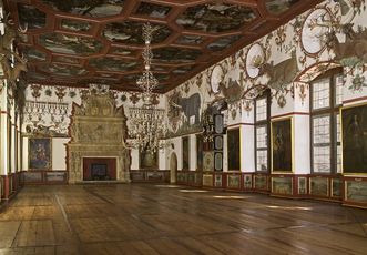 Blick in den Rittersaal, Schloss Weikersheim