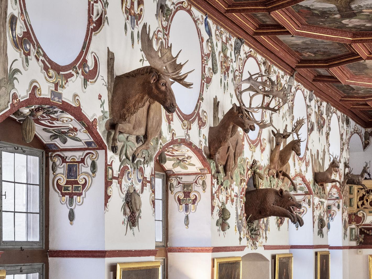 Foto: Staatliche Schlösser und Gärten Baden-Württemberg, Günther Bayerl Schloss und Schlossgarten Weikersheim, Rittersaal