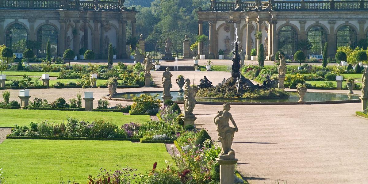 Der prächtige Garten von Schloss Weikersheim