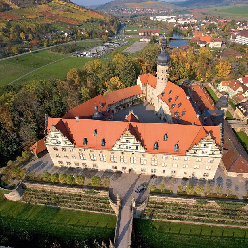 Schloss und Schlossgarten Weikersheim, Luftansicht
