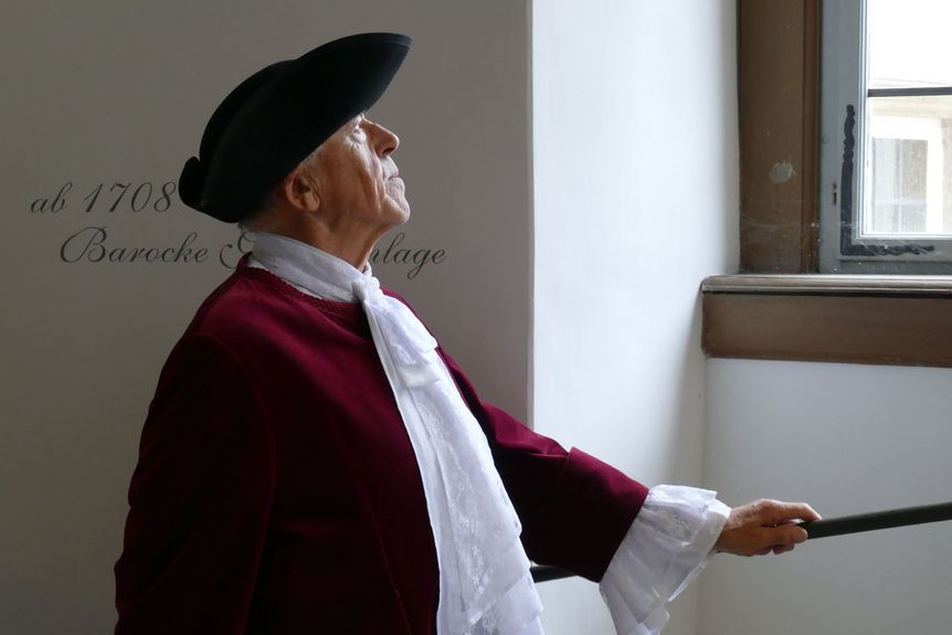 Schloss und Schlossgarten Weikersheim, Event, Kostümführung, Von Frankreich bis ins Frankenland, Treppenhaus