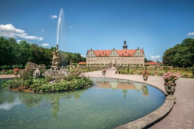 Schloss und Schlossgarten Weikersheim, Blick vom Schlossgarten