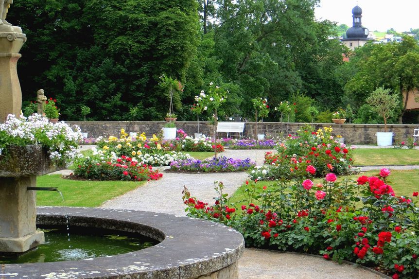 Schloss und Schlossgarten Weikersheim, Rosengarten