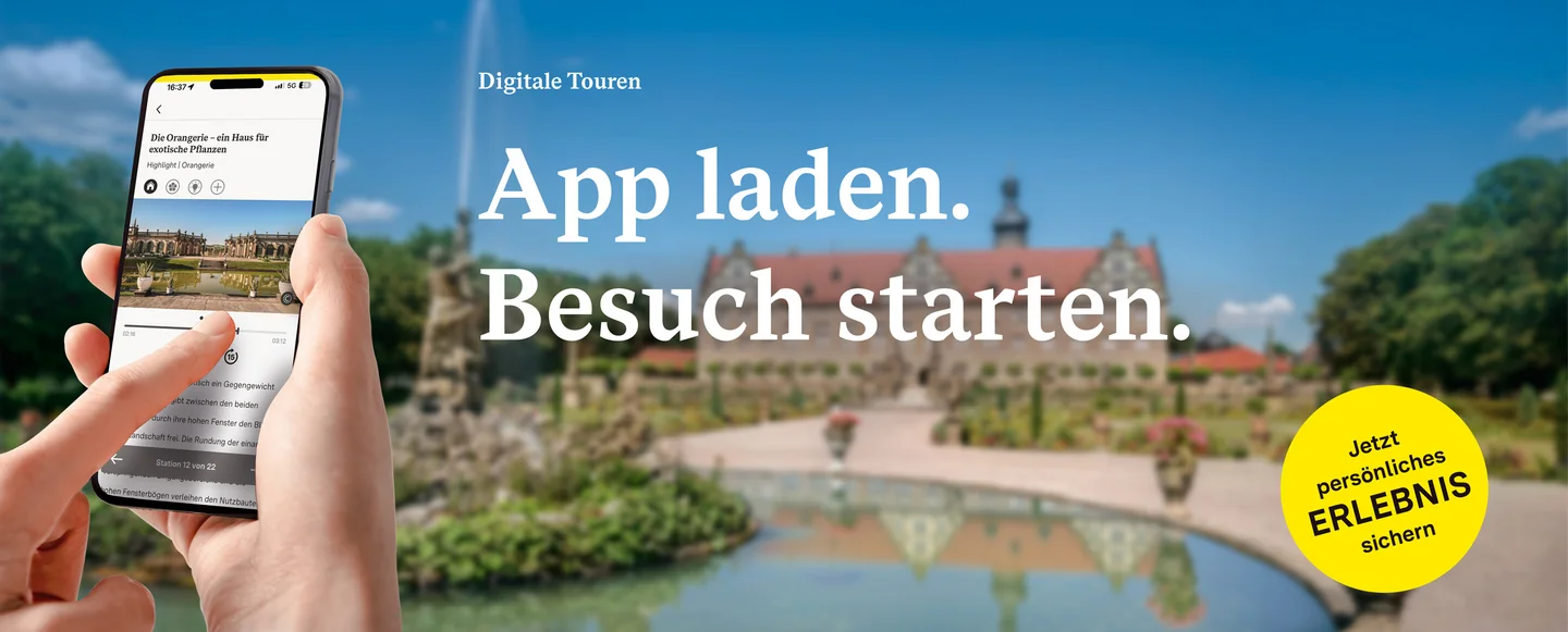 Schloss und Schlossgarten Weikersheim, Werbemotiv zur App „Monument BW“