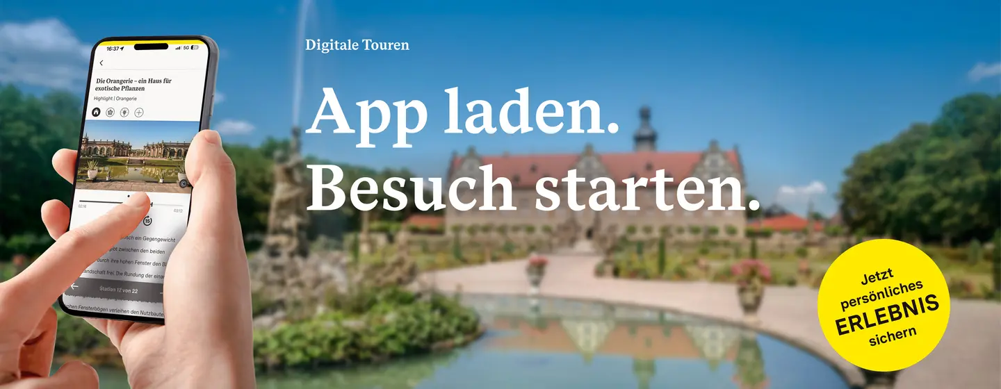 Schloss und Schlossgarten Weikersheim, Werbemotiv zur App „Monument BW“