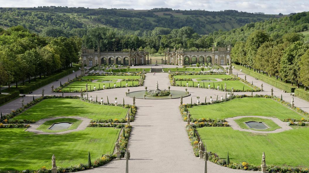 Schlossgarten Weikersheim mit Orangerie