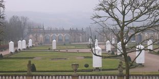 Schloss und Schlossgarten Weikersheim, Schlossgarten im Winter