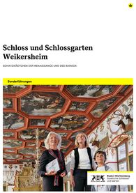 Titelbild des Sonderführungsprogramms für Schloss und Schlossgarten Weikersheim
