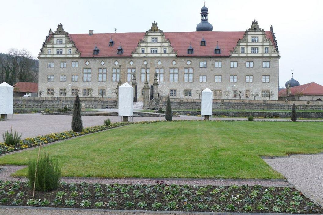 Rabatte im Weikersheimer Schlossgarten am 16. Dezember 2016