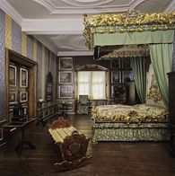 Foto: Staatliche Schlösser und Gärten Baden-Württemberg, Arnim Weischer Schlafzimmer in Schloss Weikersheim