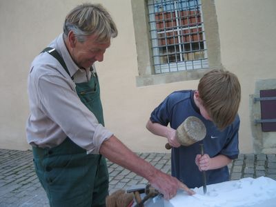 Steinmetz-Workshop am Schloss Weikersheim