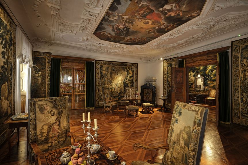 Schloss und Schlossgarten Weikersheim, innen, Audienzzimmer, Schöne Gemächer 
