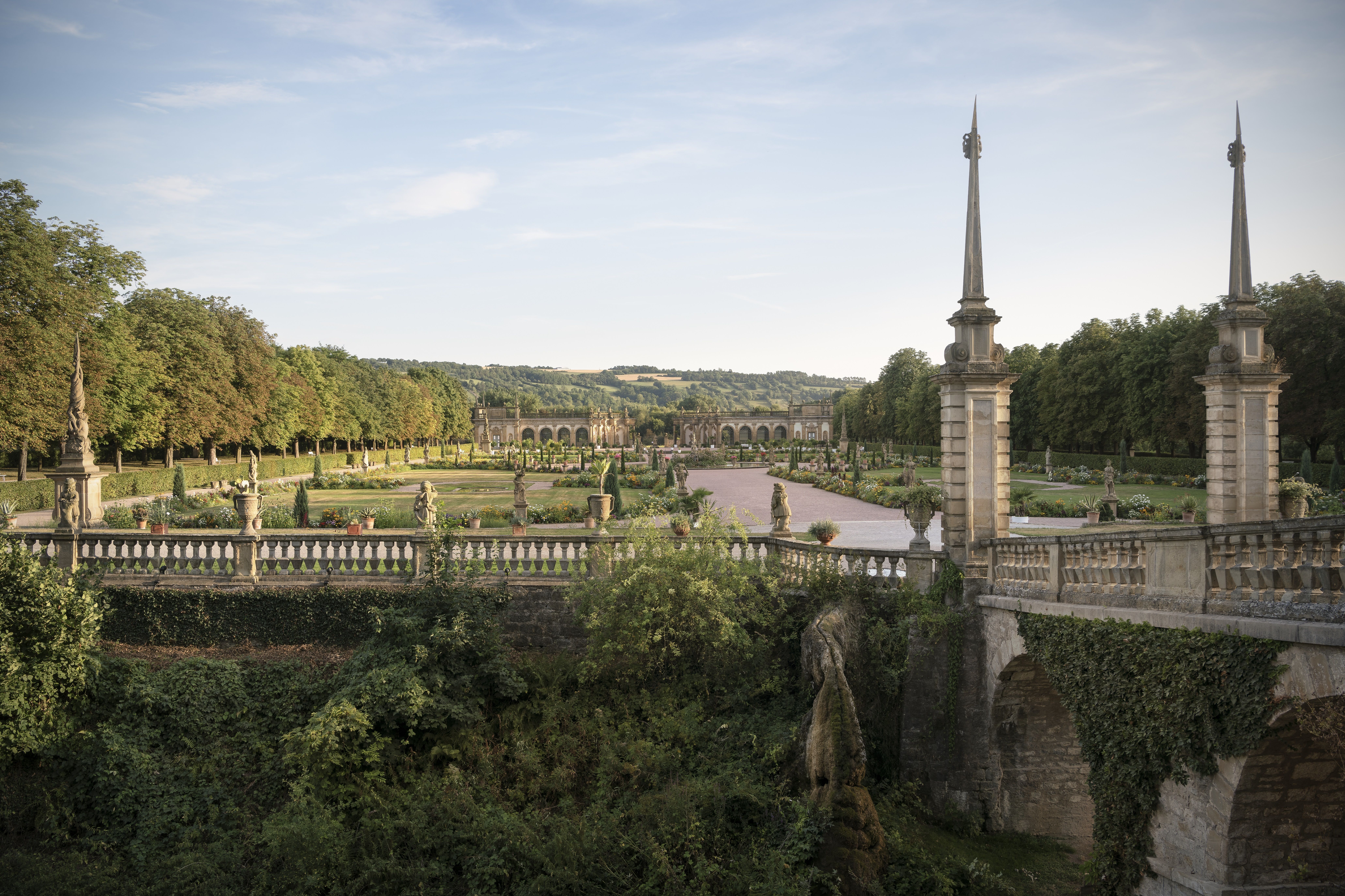 Schloss und Schlossgarten Weikersheim, Garten, Außenansicht 