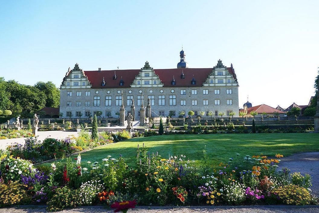 Rabatte im Weikersheimer Schlossgarten am 15. Juli 2016