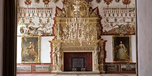 Prunkkamin im Rittersaal, Schloss Weikersheim