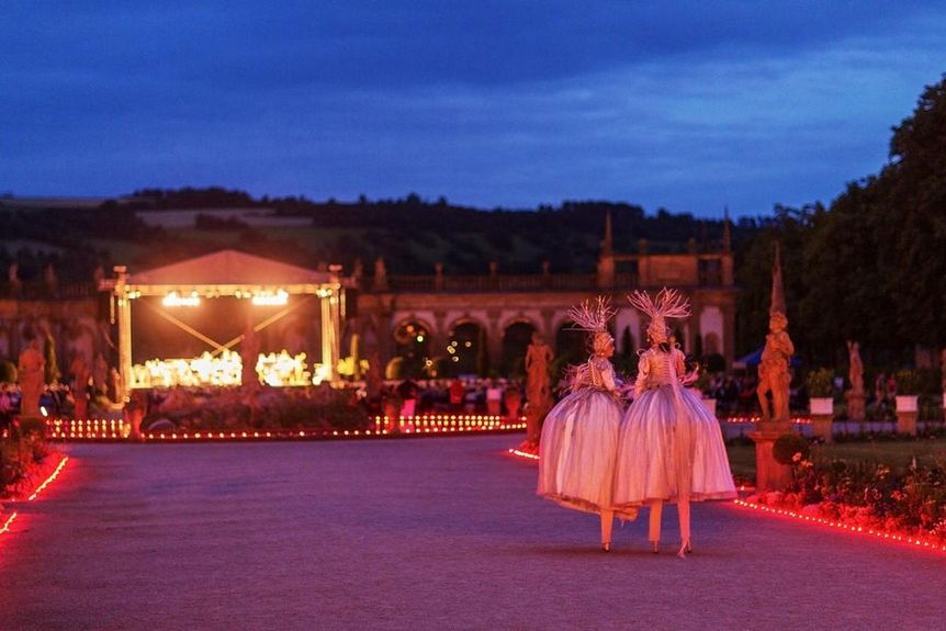 Schlossgarten Weikersheim bei Nacht, Event, Hohenloher Kultursommer