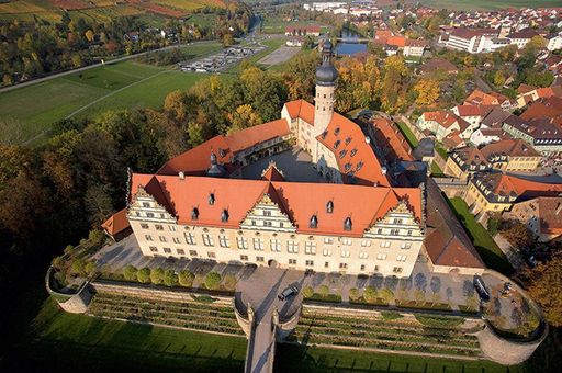 Château et Parc de Weikersheim Vue aérienne du château