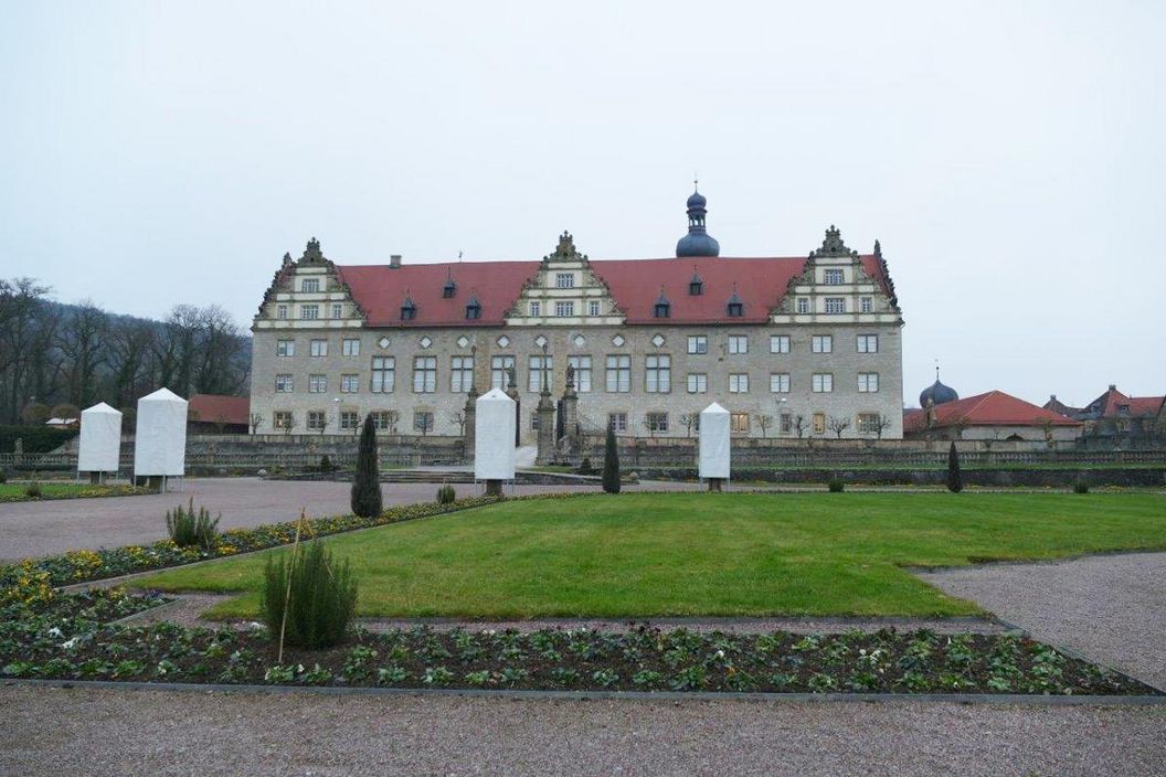 Rabatte im Weikersheimer Schlossgarten am 23. Dezember 2016