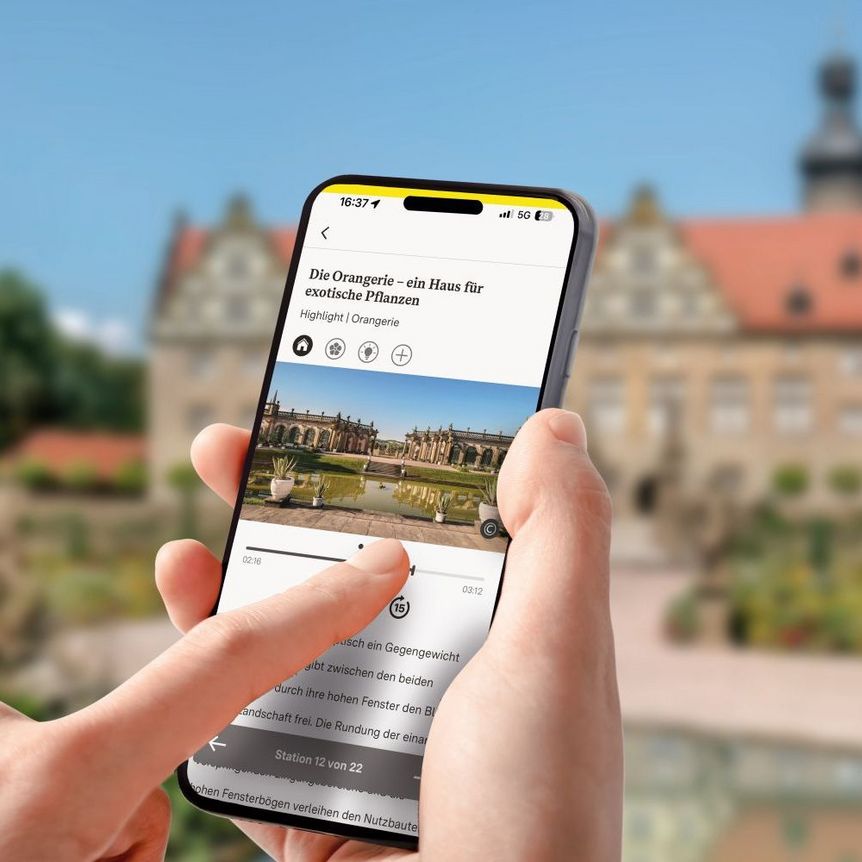 Schlossgarten Weikersheim, Monument BW App