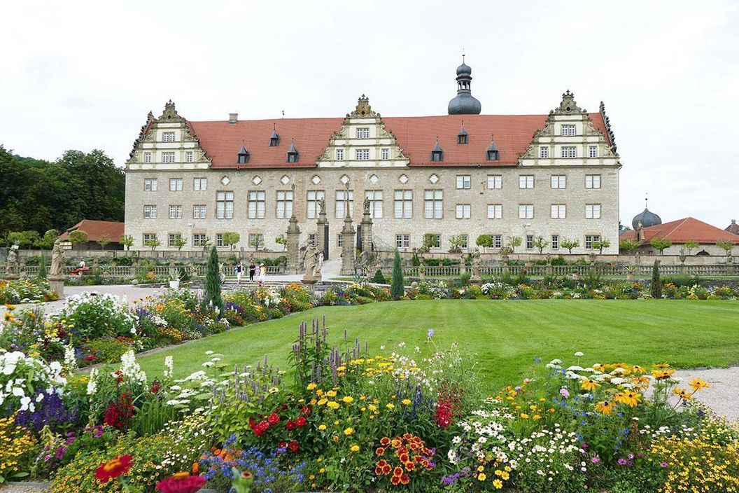 Rabatte im Weikersheimer Schlossgarten am 5. August 2016