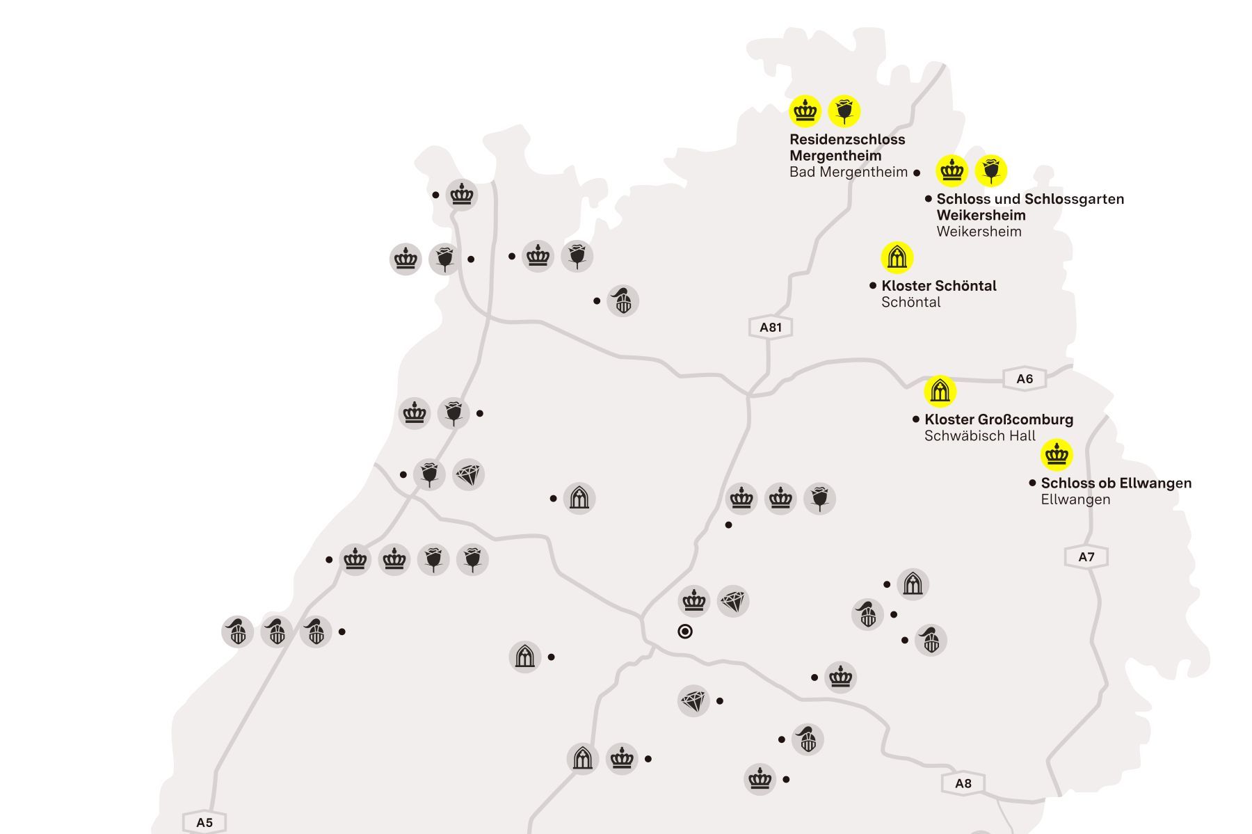 Karte der Region "Verborgene Schatzkästchen im Nordosten"