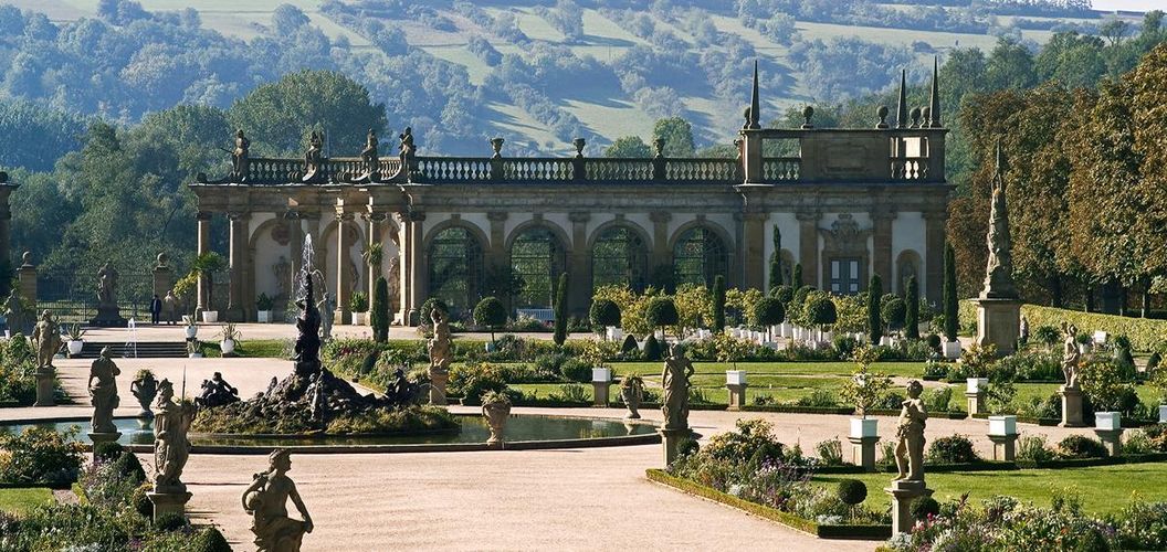 Schlossgarten Weikersheim mit Orangerie