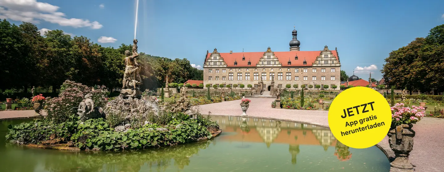 Schloss und Schlossgarten Weikersheim, Gartenansicht