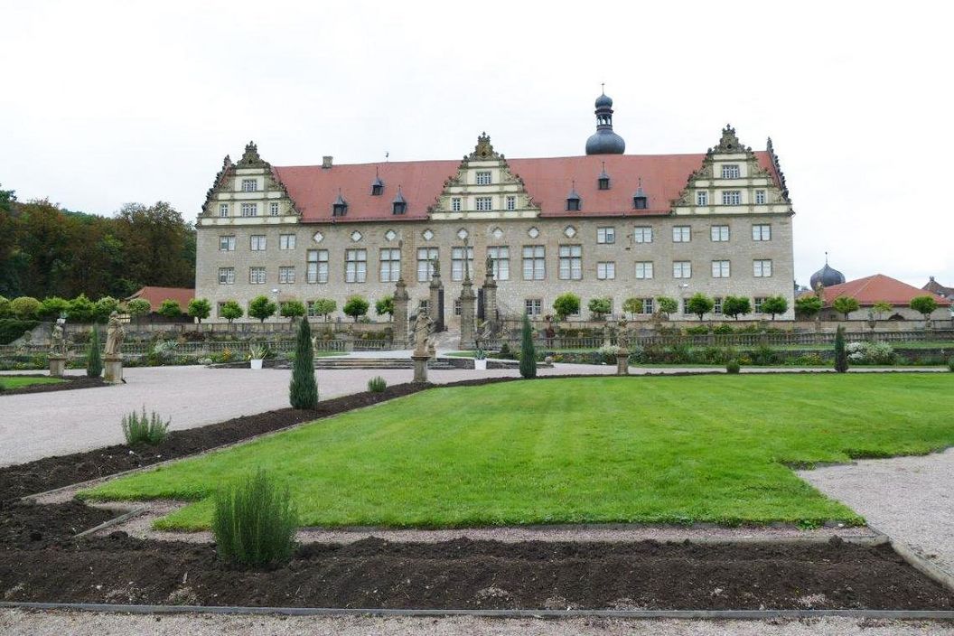 Rabatte im Weikersheimer Schlossgarten am 7. Oktober 2016