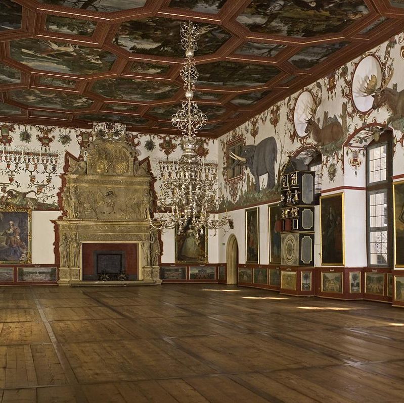 Schloss Weikersheim, Innenansicht Rittersaal 