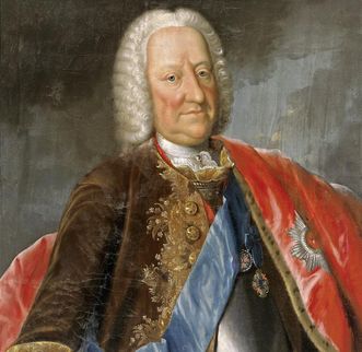 Bildnis des Carl Ludwig Graf von Hohenlohe, Pastell von J.G. Günther, 1753