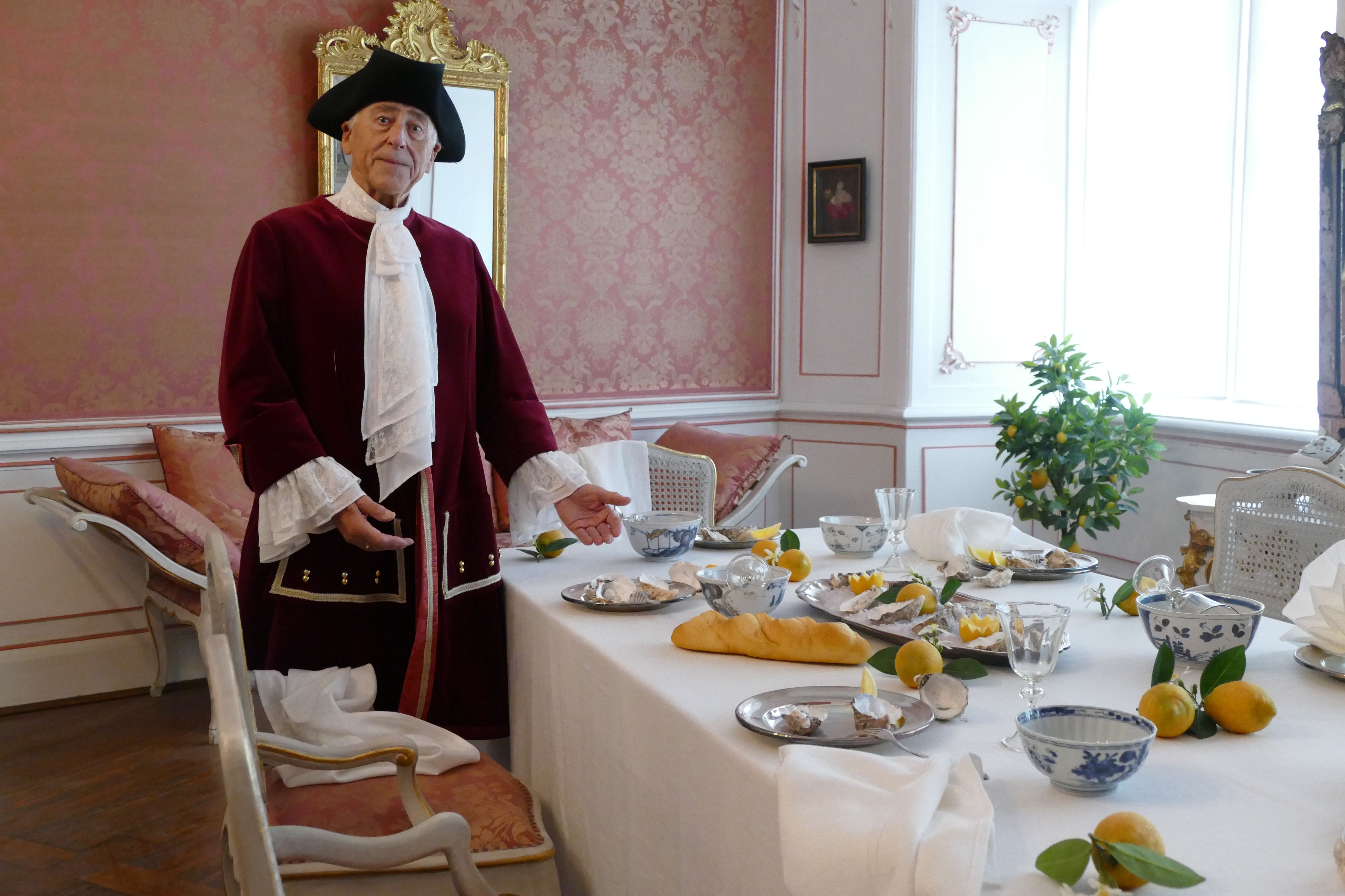 Schloss und Schlossgarten Weikersheim, Event, Kostümführung, Von Frankreich bis ins Frankenland, Austerntafel